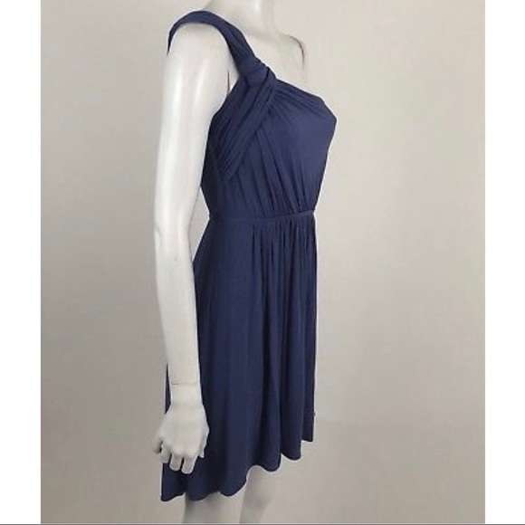 BCBGeneration Size 2 Purple One Shoulder Dress - Picture 5 of 6